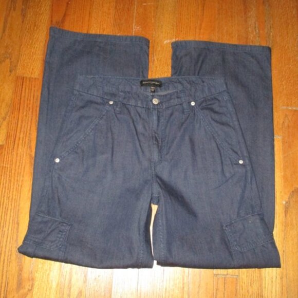 BANANA REPUBLIC Wide Leg Cargo Jeans - Picture 8 of 9